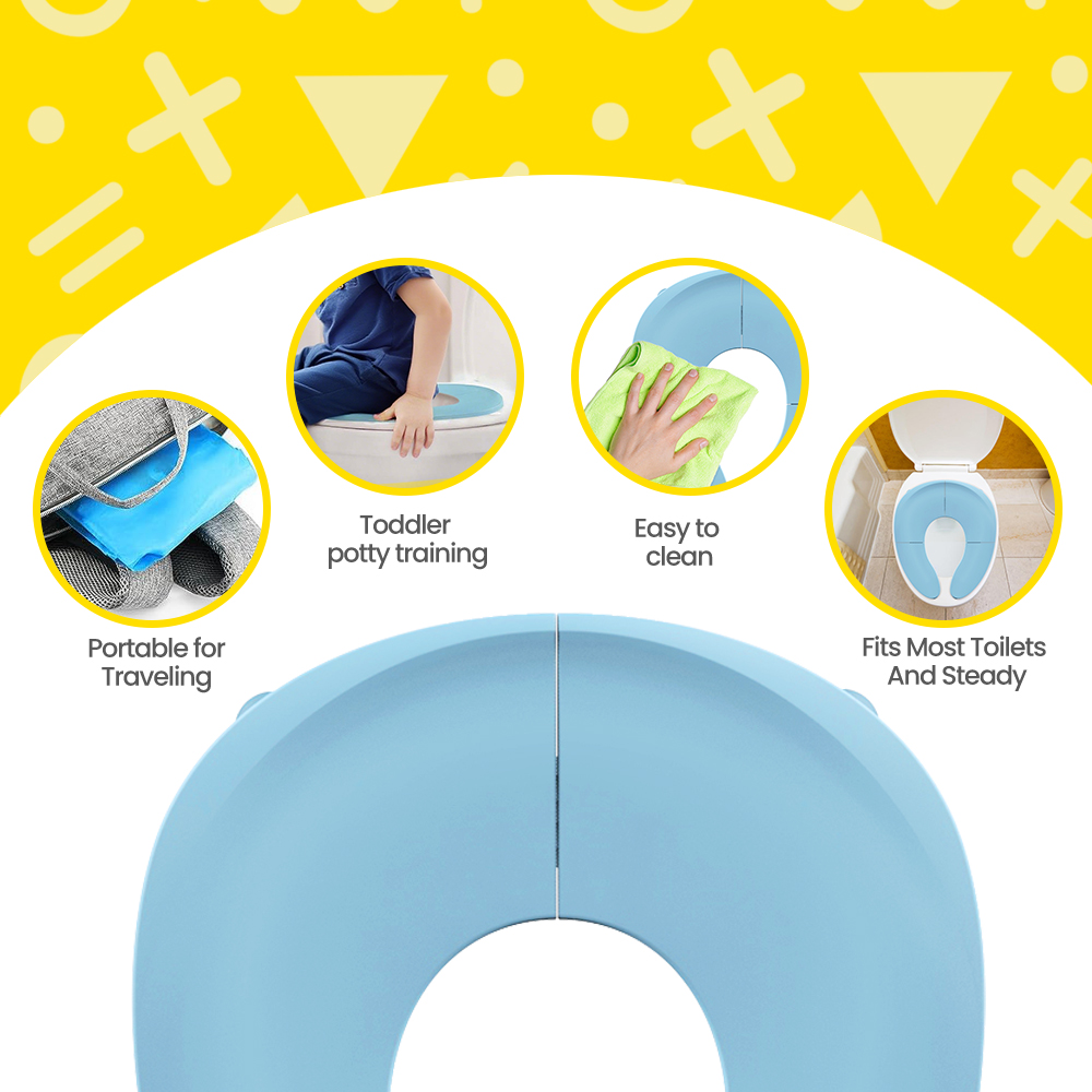 휴대용 접이식 유아 변기 훈련 시트, 흡착컵 포함, 남 - Toddler Potty Training Seat 리뷰 및 가격
