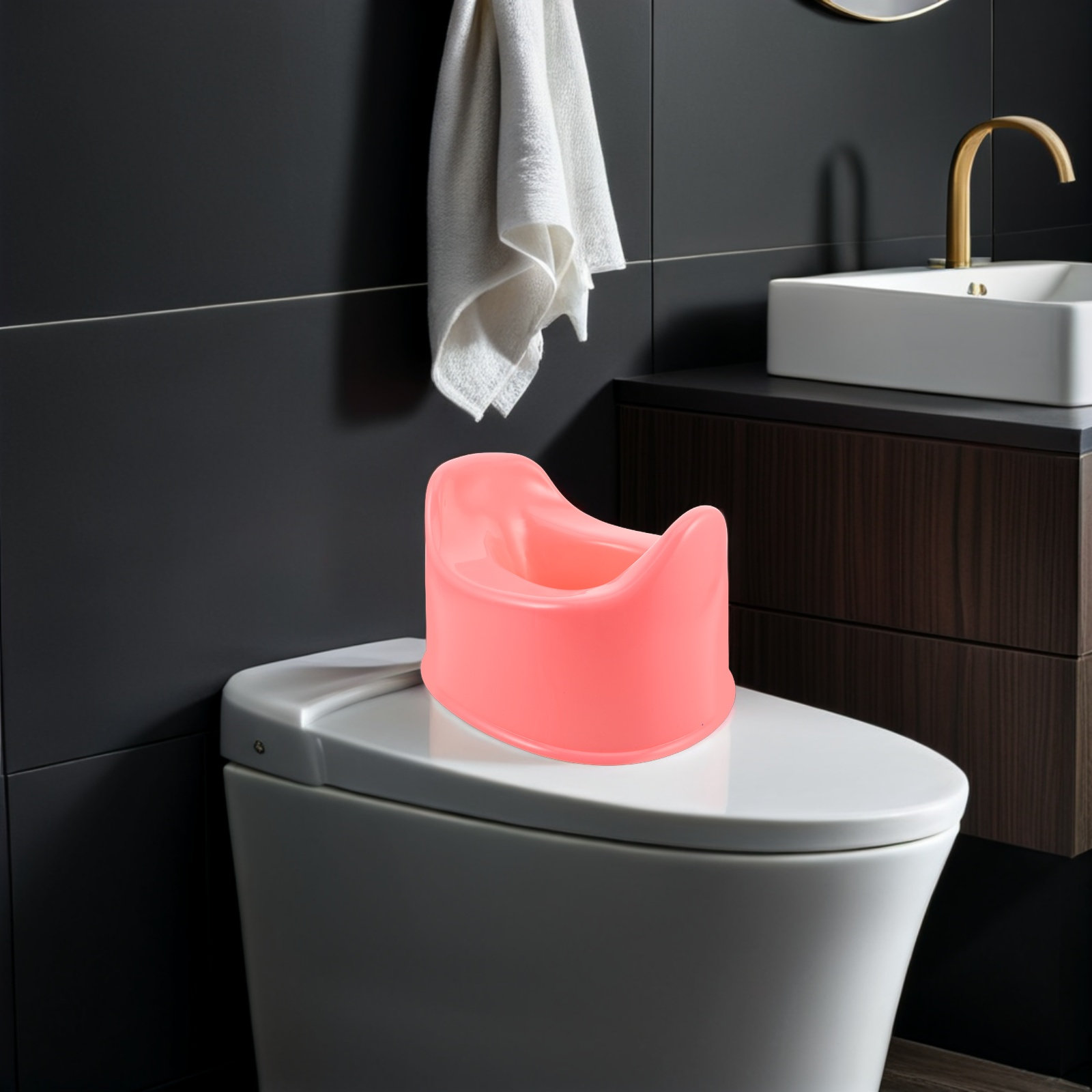 핑크색 어린이 휴대용 변기 안전하고 두꺼운 유아용 변기 - Toddler Potty Training Seat 리뷰 및 가격